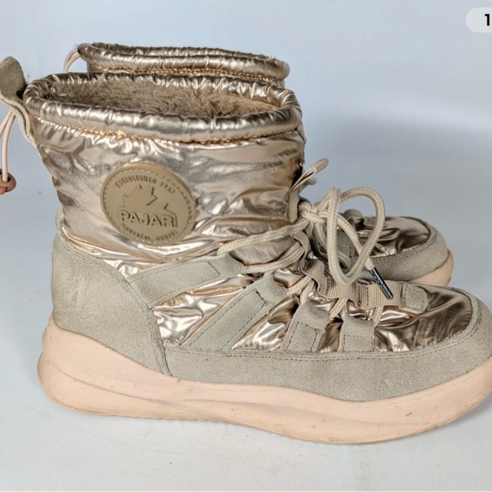 PAJAR Aviva Rose Gold Waterproof Faux Fur Boots | Women’s 8–8.5